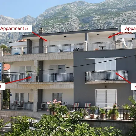 Apartments Villa Silvia Makarska Exterior photo